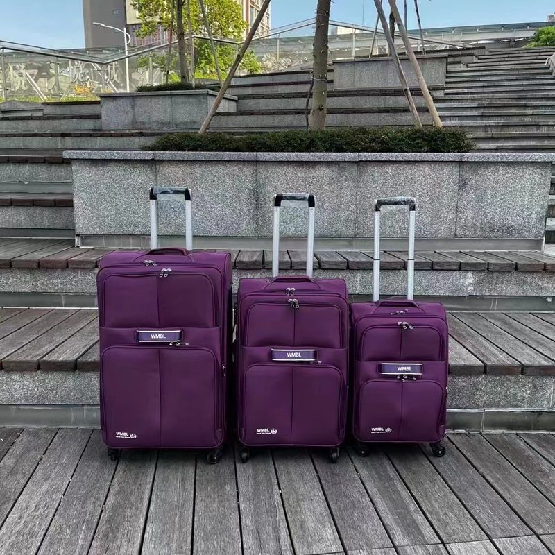 Tecido Prático Maleta de 4 rodas 20 24 28 polegadas Multicolor Leve