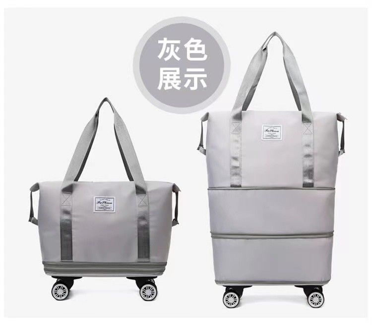Multipocket Rolling Large Capacity Baggage Durable With Aluminum Alloy Frame (Bolsa de bagagem de grande capacidade com vários bolsos, durável com armação de liga de alumínio)