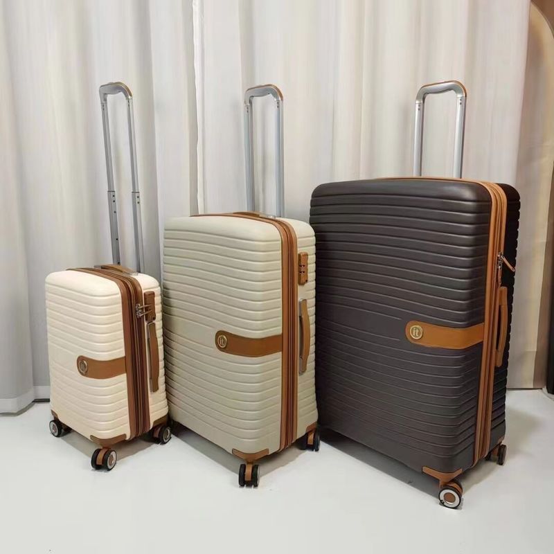 PP maleta bagagem 20 24 28 polegadas sacos de viagem bagagem carrinho conjunto maleta silenciosa roda universal