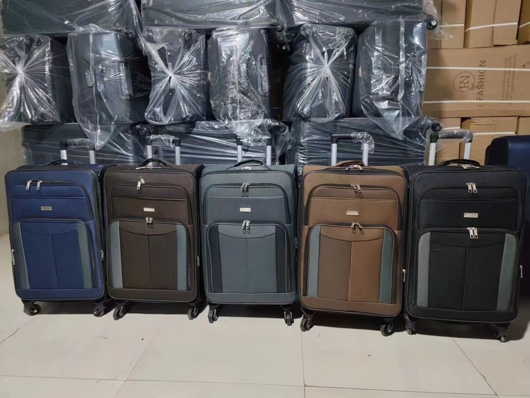Coletes de viagem bagagem de 4 rodas de tecido bagagem de rolos mala para homens mulheres família para viagens