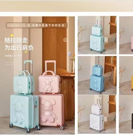 Carry On Suitcase Set ABS Trolley Bagagem Hardshell Spinners Maletas Para Crianças Estudantes Meninas Meninos