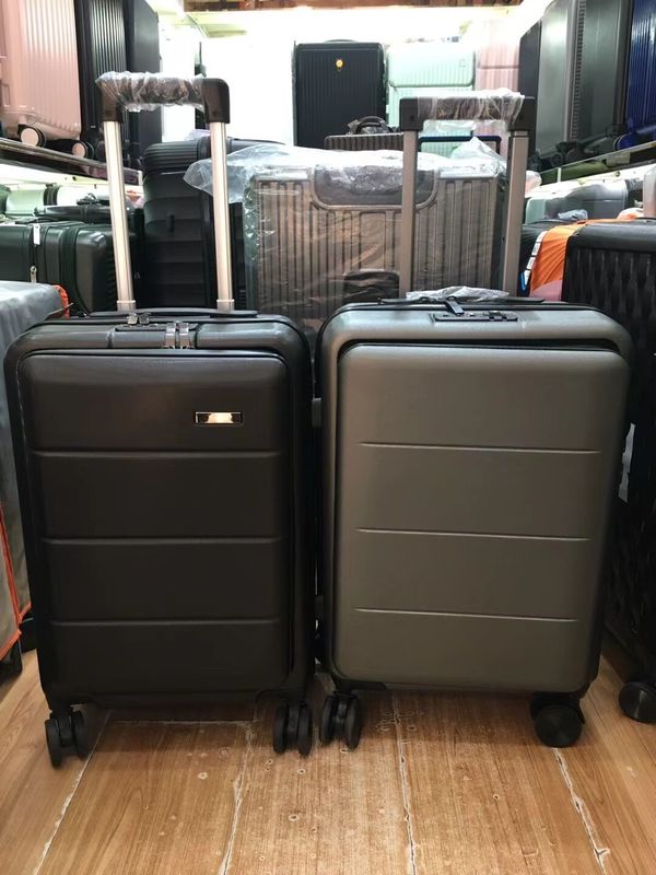 Bagagem maleta conjunto de peças Carry On ABS + PC Spinner Trolley com bolso Carry On bagagem para viagens de negócios