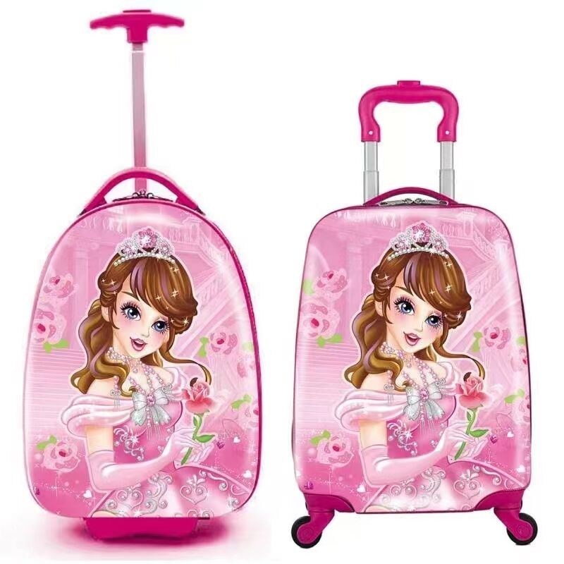 Crianças carregam bagagem para meninos Crianças de meninas Maleta rolante com 4 rodas giratórias