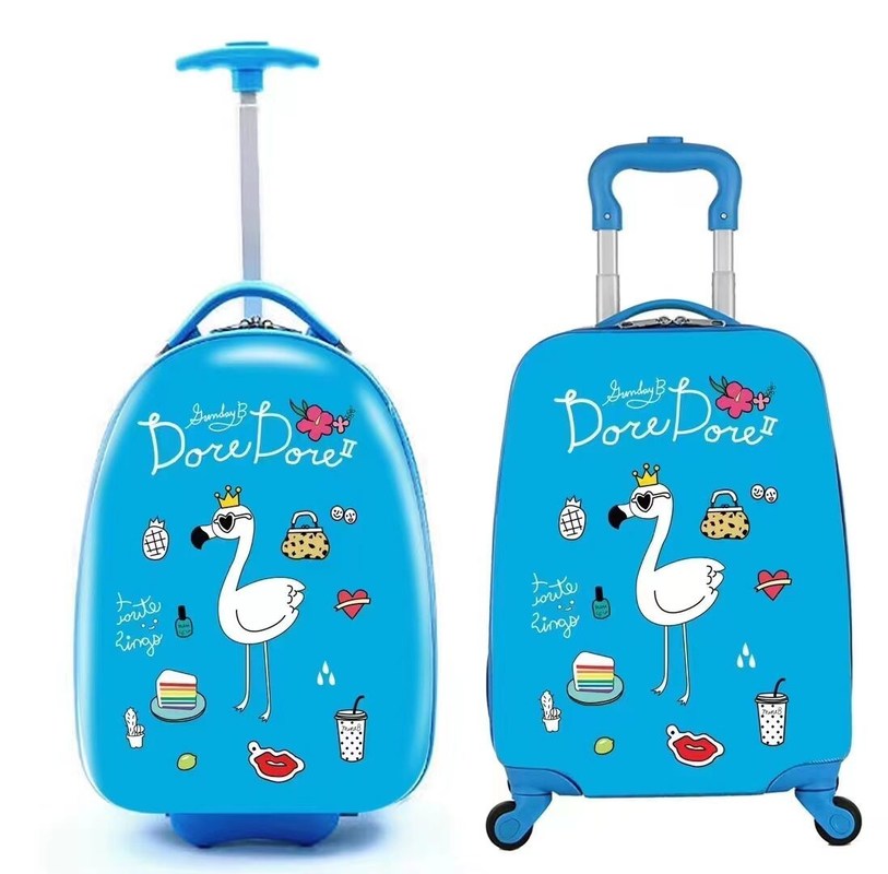 Fábrica de venda a retalho Custom Children's Luggage Light Trolley Case para alunos do ensino primário Outdoor Cartoon Travel Case