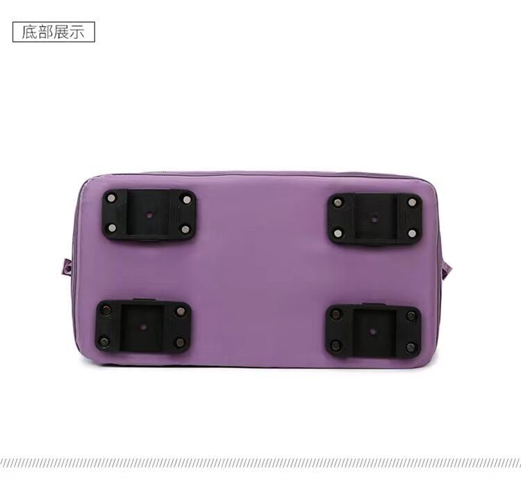 Venda por atacado Saco de Duffel dobrável expansível impermeável Saco seco e úmido Organizador Saco de bagagem de viagem de fim de semana com rodas