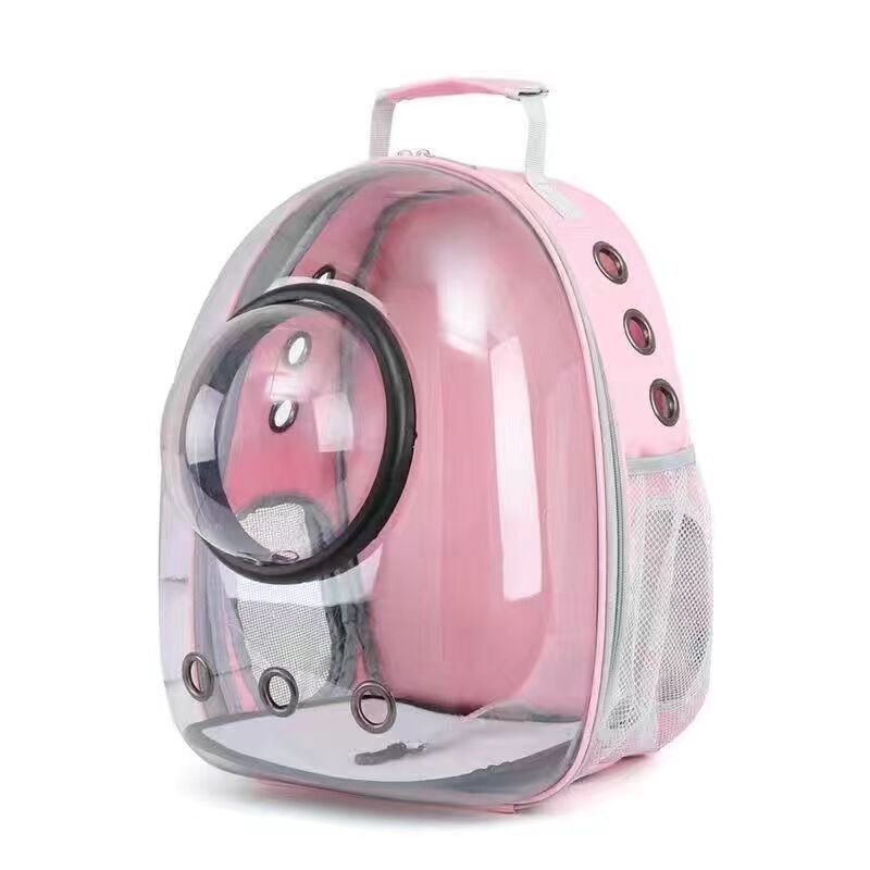 Mochila para animais de estimação de cápsula espacial personalizada para animais pequenos Material popular de Oxford com fecho de fecho