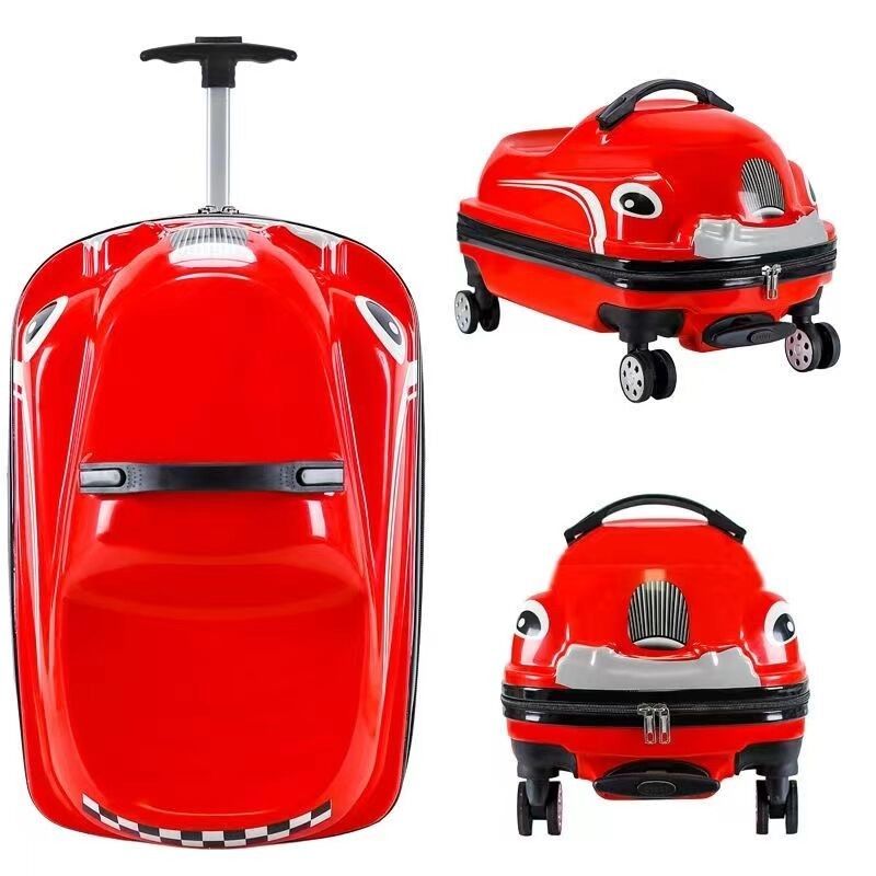 Bolsas de viagem para crianças de alta qualidade Bagagem em forma de carro Shell dura ABS PC Bagagem Maleta de viagem para crianças Trolley bagagem