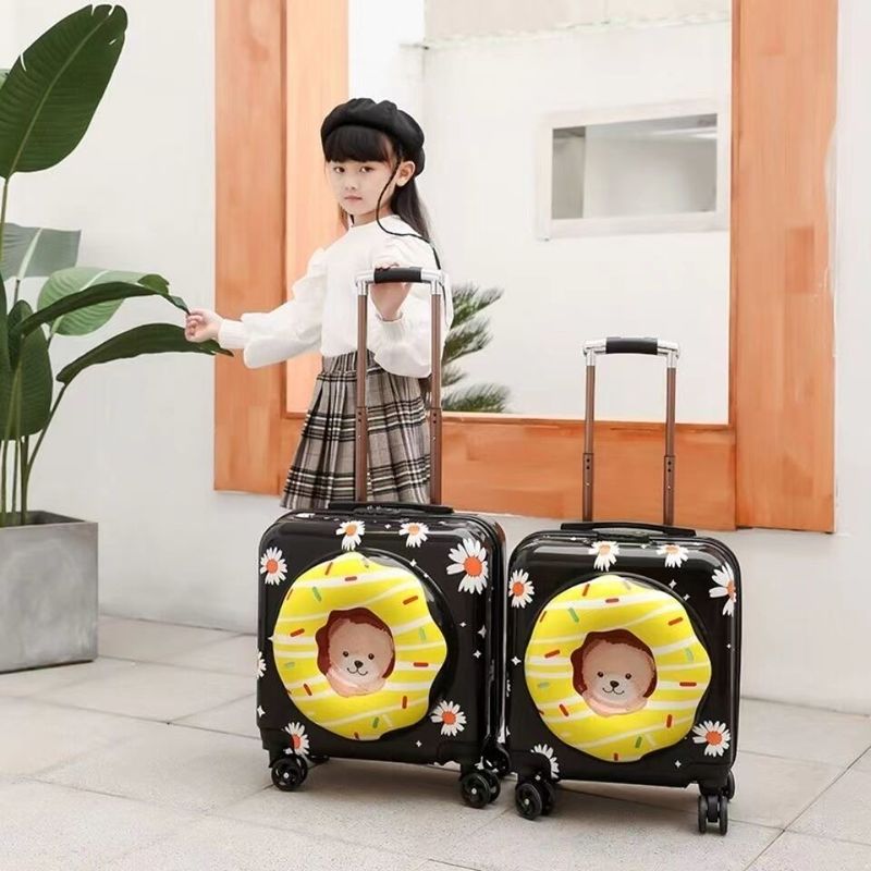 PC portátil personalizado Crianças bonitas Sacos escolares de viagem Rolando duros Crianças Carinhosas Maleta de viagem Bagagem de criança
