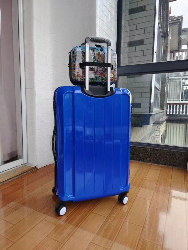Alta Qualidade China Fábrica Colorido Novo Design Hard Shell Waterproof Gift Set Abs Wholesale Maleta Zipper Tempo de Viagem