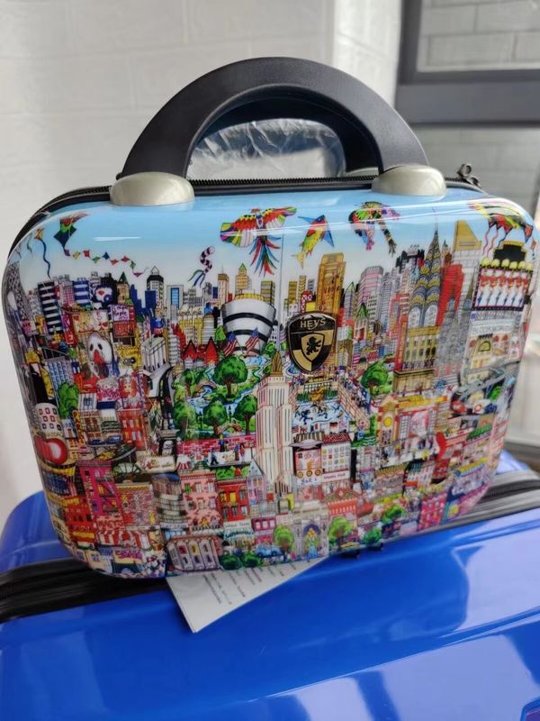 Alta Qualidade China Fábrica Colorido Novo Design Hard Shell Waterproof Gift Set Abs Wholesale Maleta Zipper Tempo de Viagem
