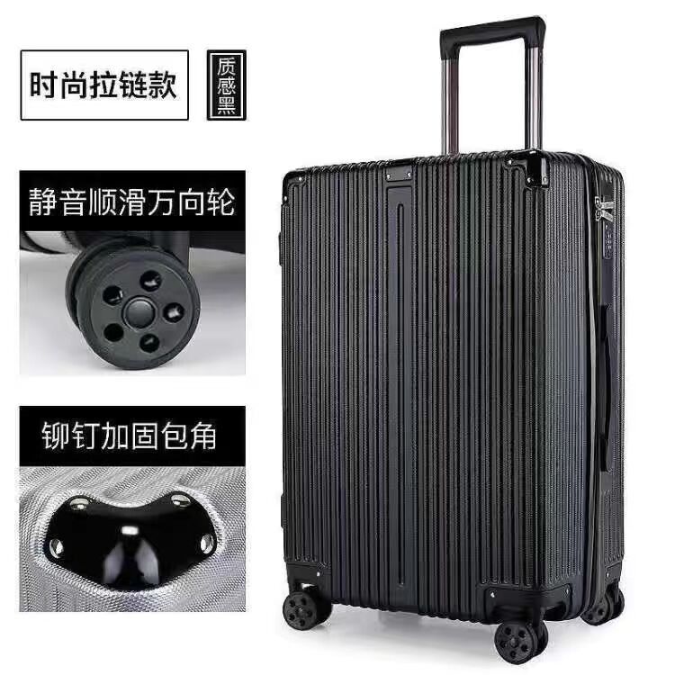 Set de alumínio leve personalizado Maleta com carrinho de luxo Sacos de bagagem de viagem Carregar em bagagem com rodas