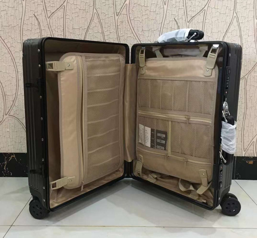 Bolsa de alta qualidade de maleta giratória de bagagem feita na China PC + ABS bagagem com porta-copas