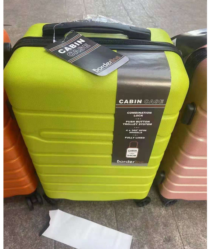 Acessórios de luxo ABS Material de moda Cassa de carrinho Universal Roda Alumínio Carrinho Maleta Unisex Password Bagagem