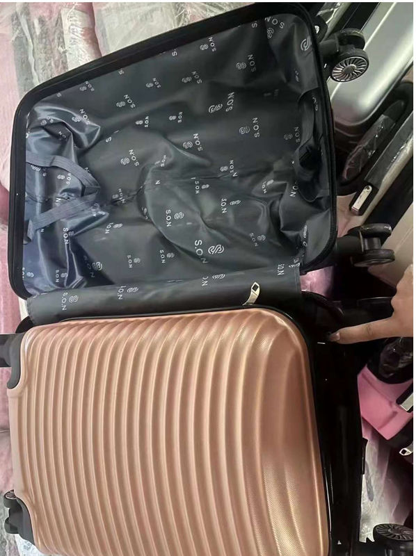 Saco de carrinho 16/20 polegadas Spinner Hard Baggage Set Textura de superfície ABS Novo para viagens