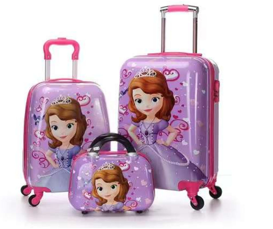 Bolsa de Trolley para Crianças Maleta Trolley Cartoon Homens e Mulheres Password de Viagem Caixa de Bloqueio Querida Roda Universal
