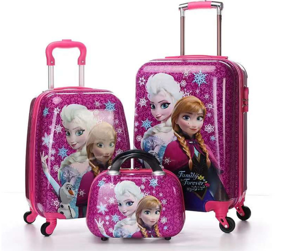 Customize padrão desenho animado crianças andar em mala crianças assento para meninas meninos viajar carregar em bagagem
