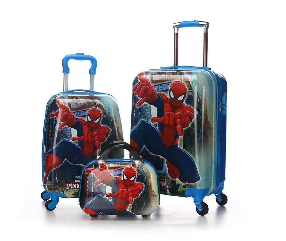 13 16 20 polegadas maletas para crianças desenho de animação personalizado desenho de impressão Abs + PC conjunto de bagagem de viagem de viagem de carrinho de mão sacos