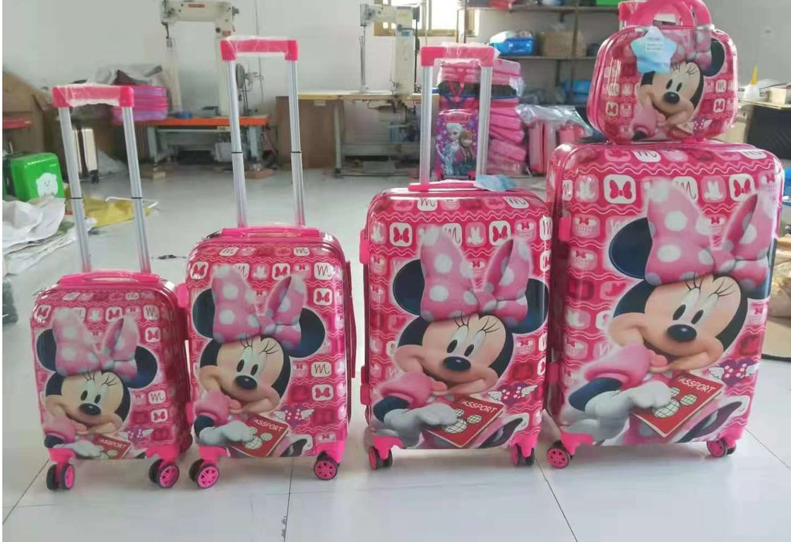 Atacado Cartoon Kids Menina Princesa Rato Animal Kt Gato Maleta Rosa Carrinho Sacos de Bagagem