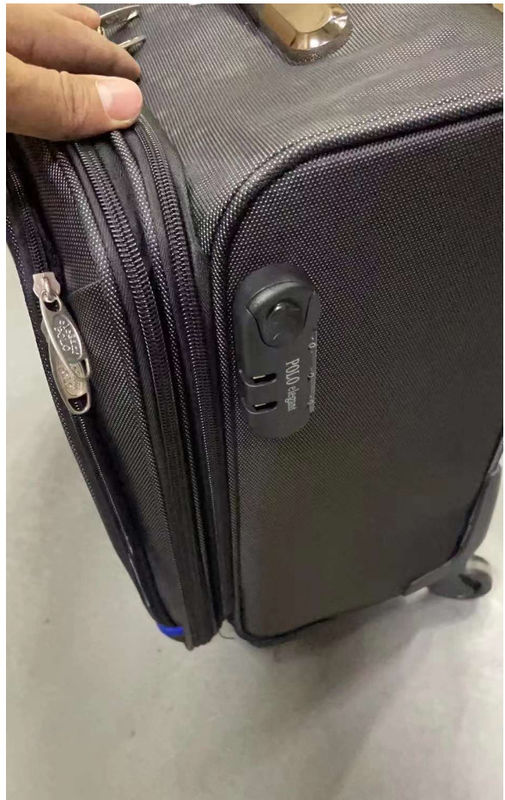 Bolsa de viagem com vários compartimentos Bolsa de embarque Unisex TSA Combinação de fechadura Bolsa de alumínio