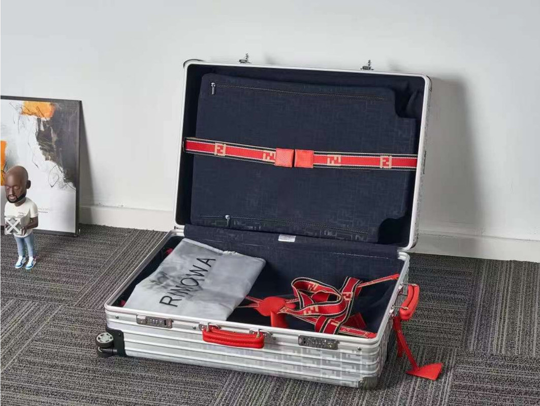 Mercado Online Chinês Todas as ligas de alumínio original resistente ao desgaste caixa de carrinho de viagem marca de viagem bagagem conjuntos de luxo