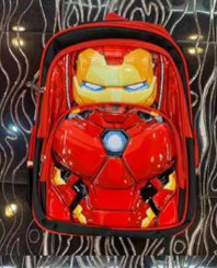 Cartoon Mochila impermeável Mochila para crianças Mochilas escolares para meninos Super-herói Marvel Mochila Mochila Poliéster Moda 2pcs
