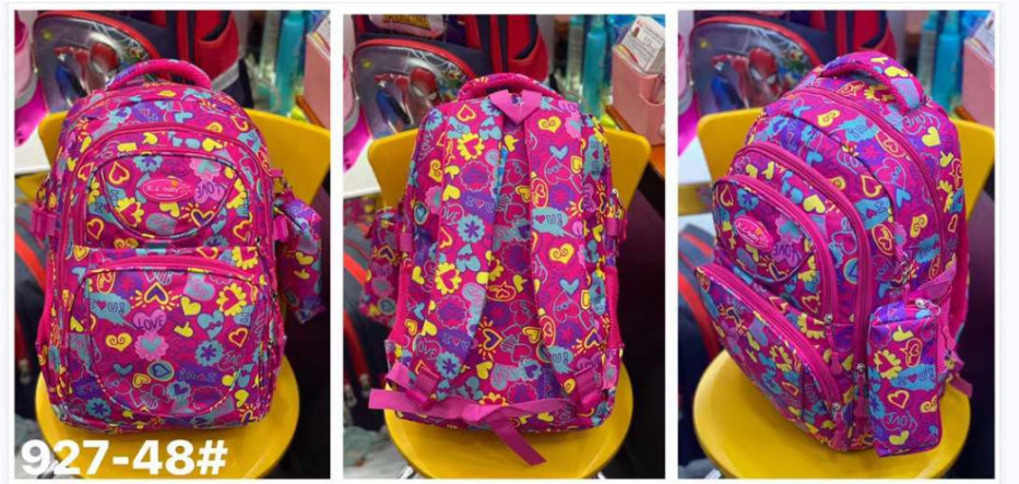 Nova mochila de viagem personalizada com fecho rosa Mochila escolar para meninas