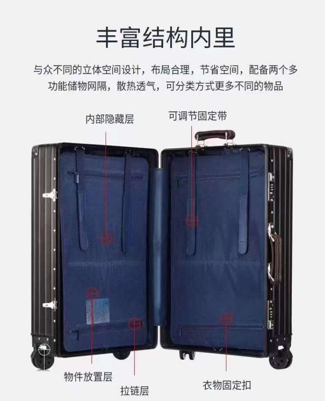 Maleta Unisex de Alumínio e Magnésio de Fornecedor de Guangzhou