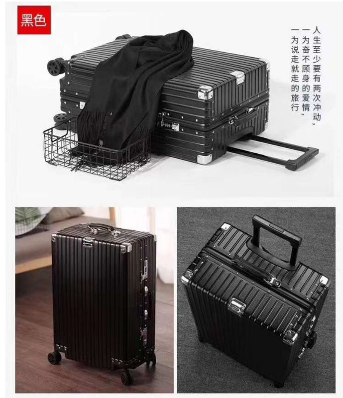 Set de bagagem de venda em quente de alumínio bagagem masculina robusta bagagem de negócios mala de viagem de grande capacidade