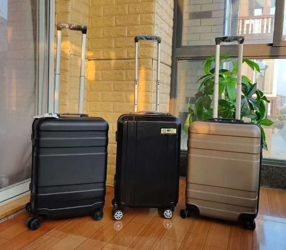 Setes de bagagem de 3pcs ABS bagagem de lado duro com rodas giratórias TSA fechadura de peso leve durável família de viagem maleta de conjunto