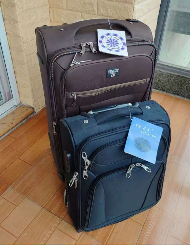 OEM/ODM Logotipo Cor 4 Pcs Conjunto Tecido Moles Sacos de Viagem Trolley Maleta Saco de Bagagem