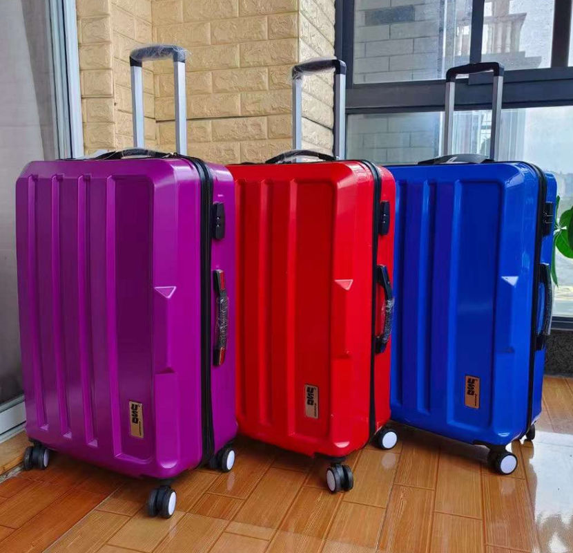 Manutenção suave personalizada ABS resistente ao desgaste PC bagagem de viagem carrinho maleta bagagem de negócios com fechadura