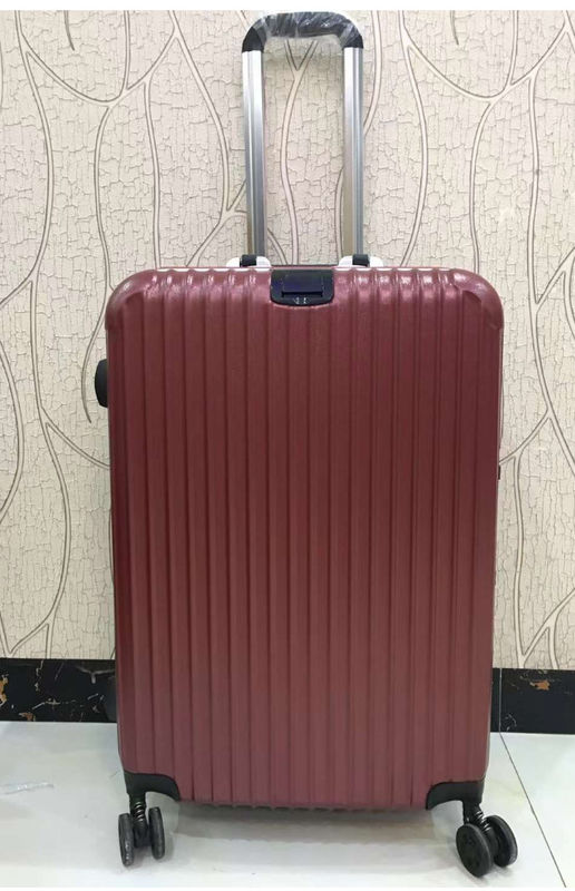 Alta Qualidade 4 Rodas Duplas Carcaça Dura PC Quadro de Alumínio Tsa Bloqueio Adultos Viajando Maletas Vermelhas Bagagem