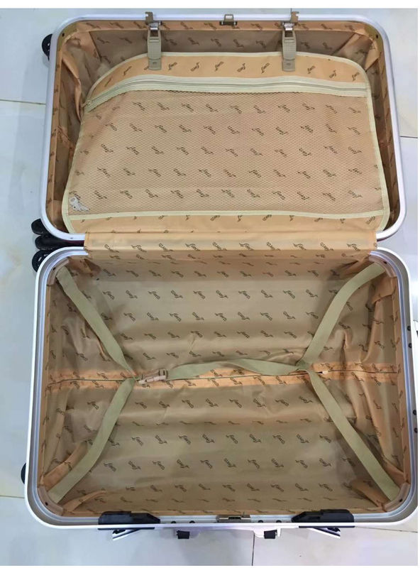 Alta Qualidade 4 Rodas Duplas Carcaça Dura PC Quadro de Alumínio Tsa Bloqueio Adultos Viajando Maletas Vermelhas Bagagem