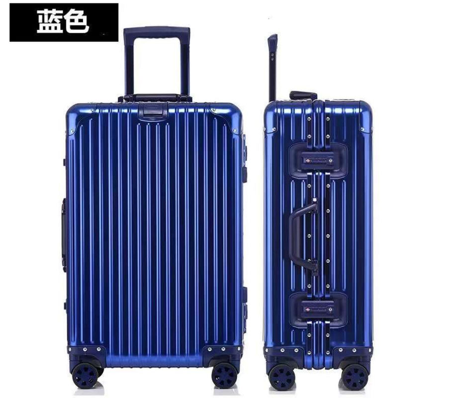 Unisex Alumínio Full Waterproof Viagens de Negócios Bagagem Trolley Maleta Conjunto Spinner Alumínio Sacos de Bagagem Homens