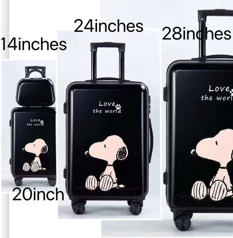 ABS Impresso Carry On Trolley Escola Viagens Crianças Saco de bagagem Maleta Para Crianças Equipaje Infantil
