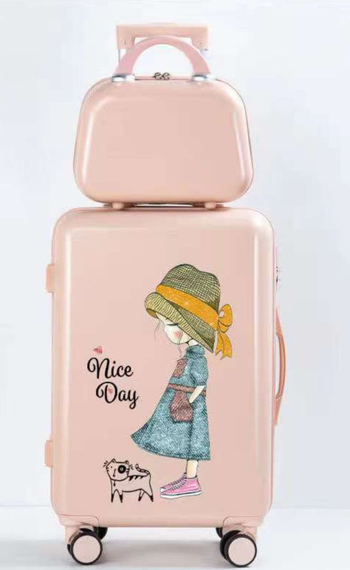 Alta Qualidade ABS + PC Cute Kids bagagem, crianças bolsas escolares para meninos e meninas Moda Custom Travel bagagem logotipo Impressão