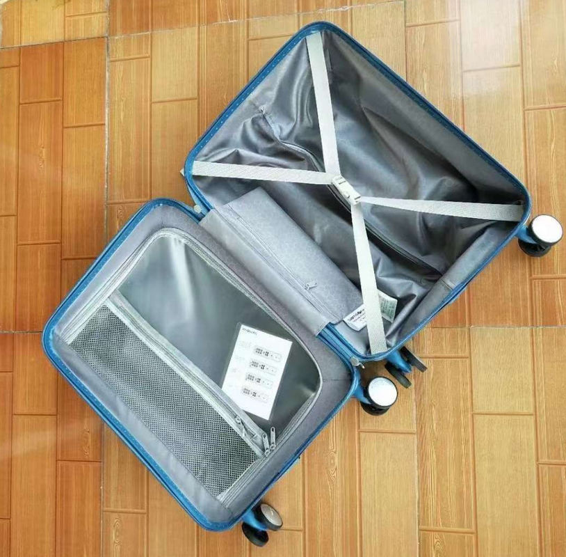Unisex ABS Set de bagagem de viagem de fábrica direta 3-piece Spinner Caster Carry-On Check-in Trolley maletas para o exterior