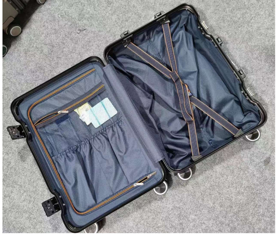 Cor brilhante ABS + PC Alumínio Manuseio Bagagem Preço Alta Qualidade mais recente Bagagem Trolley Sacos Venda Quente Viagem de Negócios Bagagem
