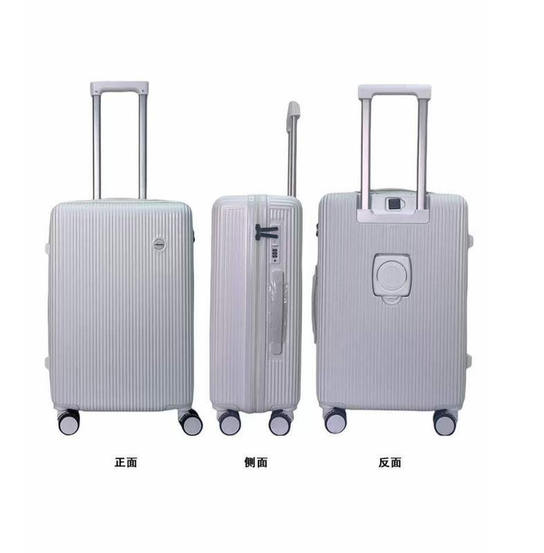 Custom Carry On Baggage Pocket Front Business Pp Light Weight Sacos de viagem Maleta Trolley Set Maleta 4 rodas