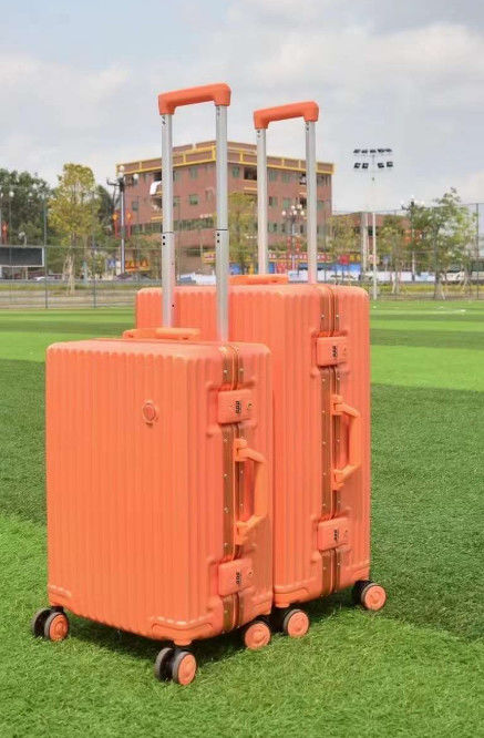 High-End Custom Travel Baggage Sets 20' 24' 28' ABS PC Alumínio Maleta de Negócios bagagem de check-in