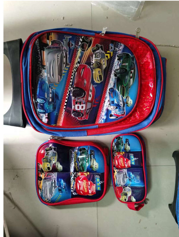 Mochilas Escolares 3 Peças Set Carinhosos 3D Cartoons Bookbags Escolas Crianças Crianças Mochilas Set
