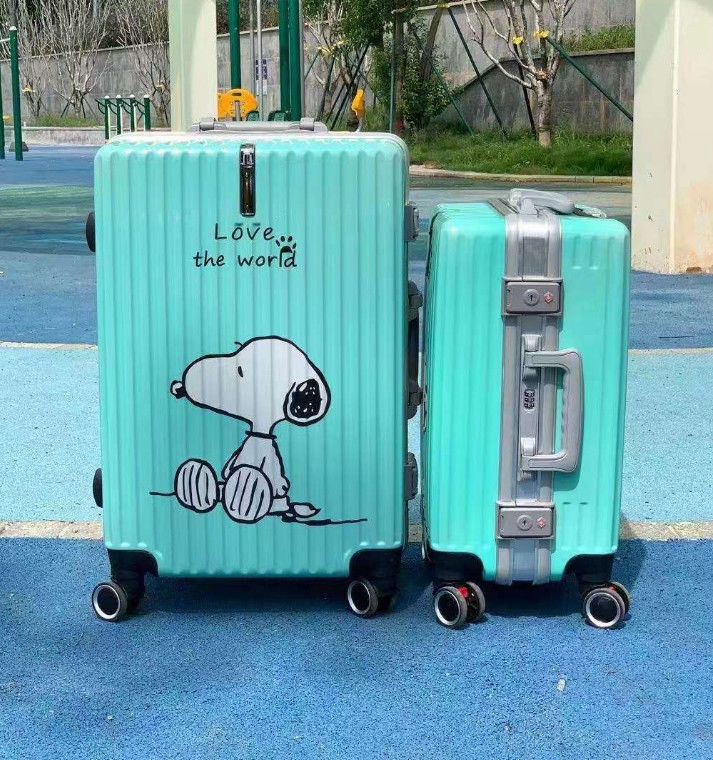 Popular Set de bagagem de viagem feminina Moderno 056 Nova bolsa desmontável com girador para crianças maleta de cartão