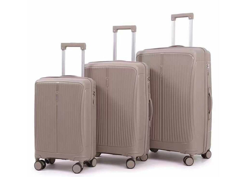 Bolso de bagagem de viagem de PP Set de 3 peças Maletas de bagagem Homens Mulheres 20 24 28 polegadas Bolsas de carrinho Casas de girador