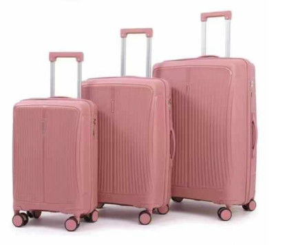 3 peças de maletas de bagagem de PP Set de fábrica por atacado de maletas de viagem de PP de alta qualidade durável de viagem de carrinho de viagem sacos de raspagem