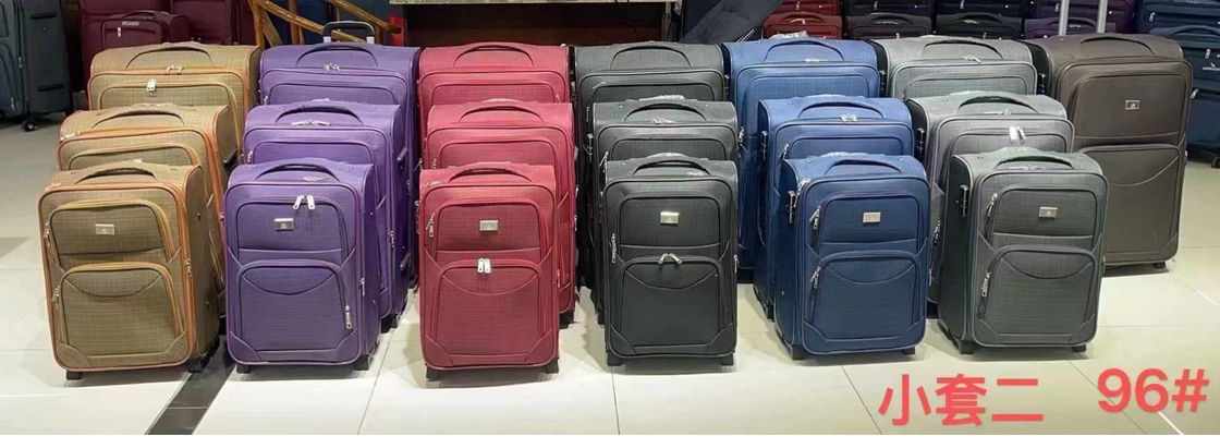 Carry-On 3 Pcs Set de bagagem Spinner Softshell Leve Softside customizable maleta com 4 rodas rolante Spinner