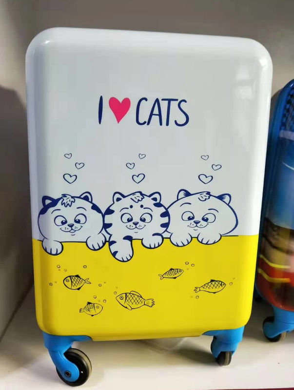 Imagens de desenhos animados bonitos 18 polegadas de PC crianças saco de bagagem personalizado imagem crianças carrinho maleta impressão 3D crianças saco de viagem