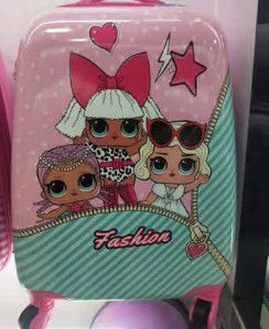 Menina adorável design especial maleta colorida conjuntos de desenhos animados crianças crianças 18 polegadas bagagem de cabine