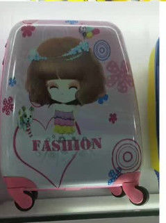 Unisex 18 polegadas impressão personalizada crianças carrinho caixa dura bagagem roda giratória crianças mala bagagem com giratória caster